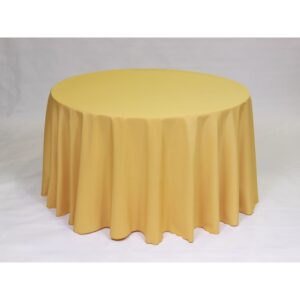 Solid Polyester Linen - Gold