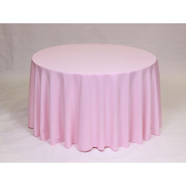 Solid Polyester Linen - Light Pink
