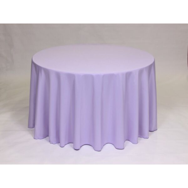 Solid Polyester Linen - Lilac