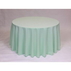 Solid Polyester Linen - Mint
