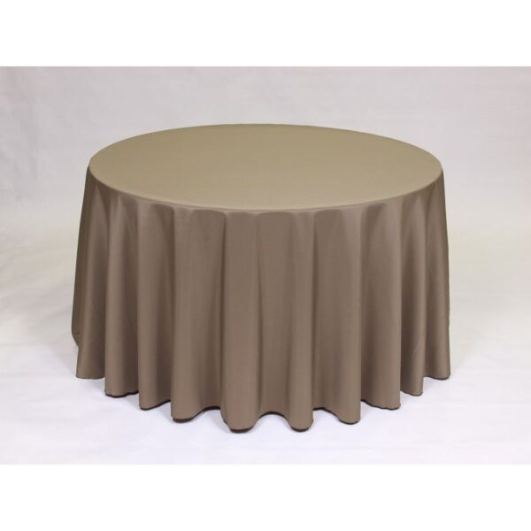 Solid Polyester Linen - Olive