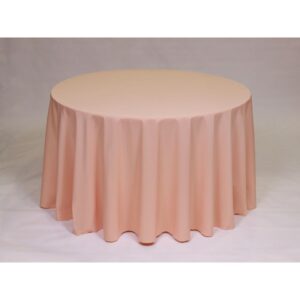 Solid Polyester Linen - Peach