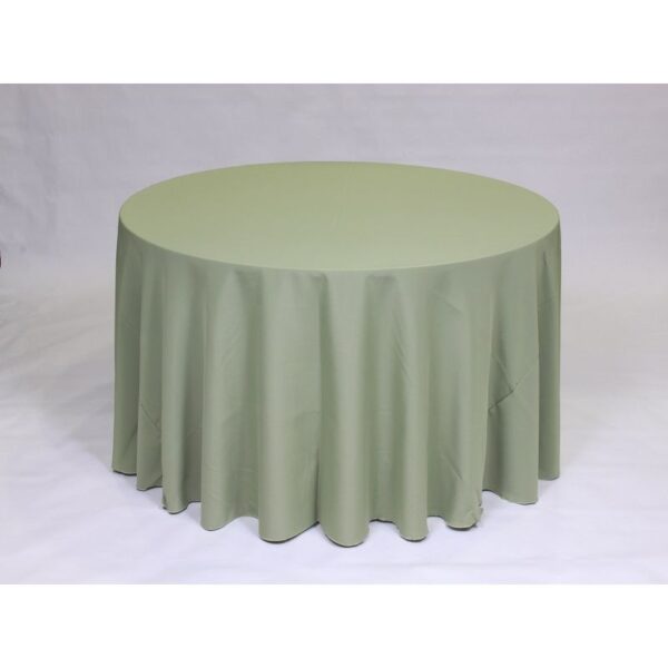 Solid Polyester Linen - Sage