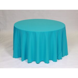 Solid Polyester Linen - Turquoise