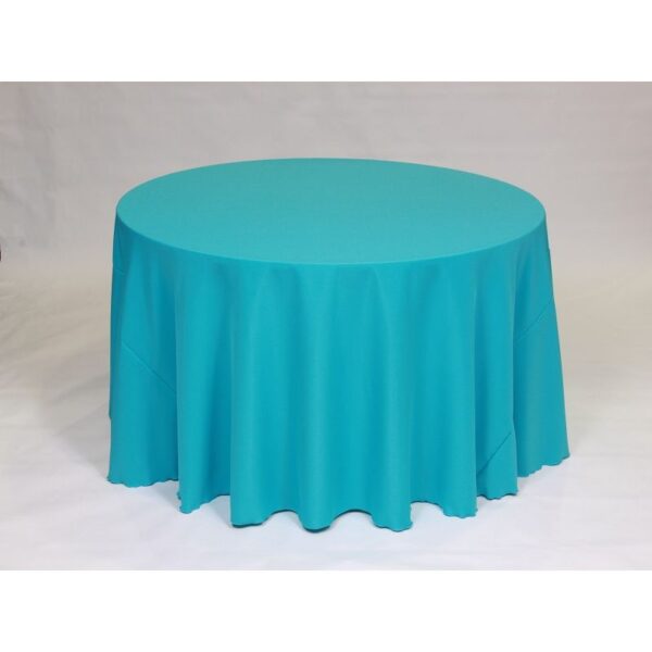 Solid Polyester Linen - Turquoise